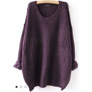 Purple Drop Sweater NWOT
